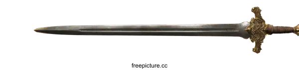 [Transparent Background PNG]Antique Medieval Sword Weapon