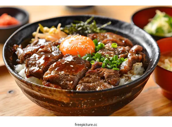 A delicious bowl of gyudon