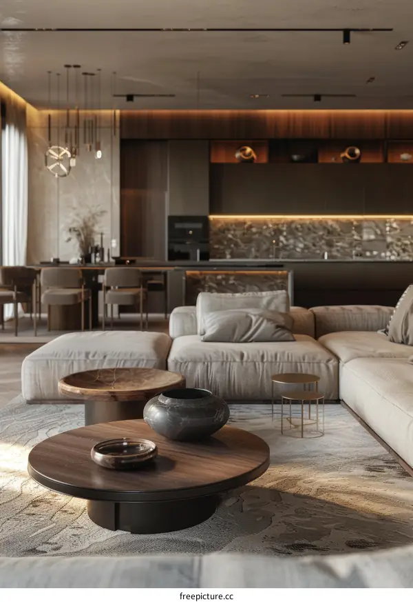 Modern minimalist living room