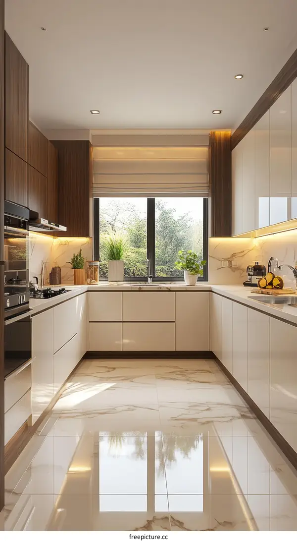 Modern Kitchen Interior Design Illustration