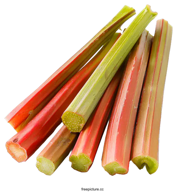 [Transparent Background PNG]Rhubarb stalks