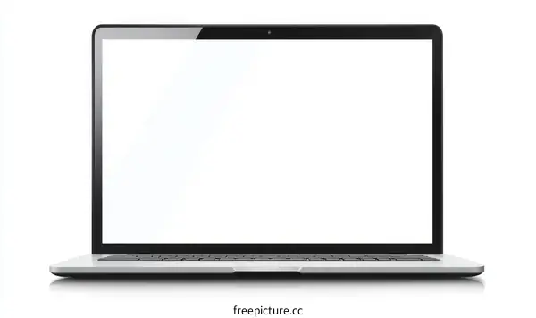 Modern Laptop Mockup with Empty Screen