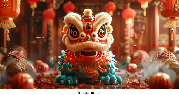 Lion dance