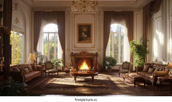 Elegant Luxurious Living Room Interior Design