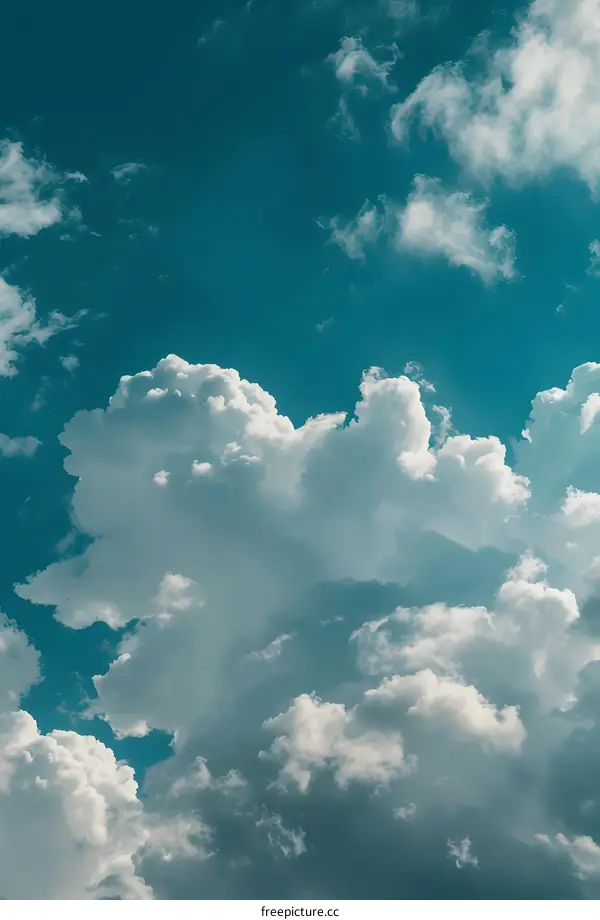 White Clouds in Blue Sky