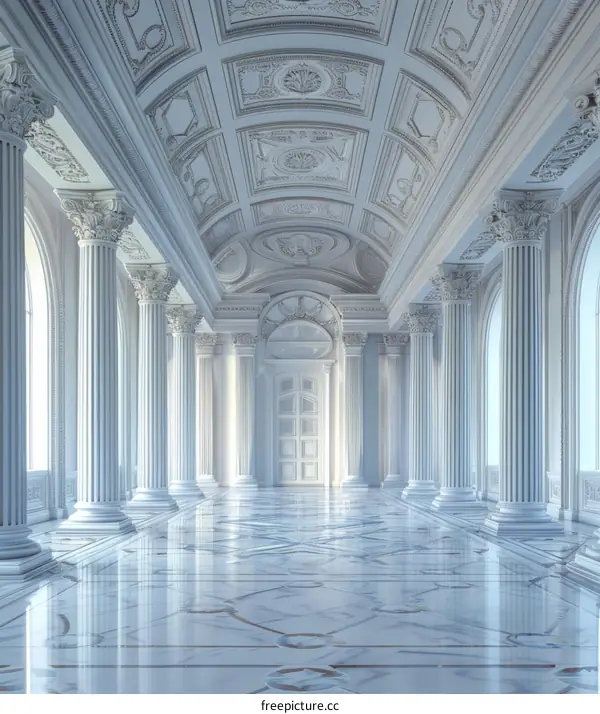 Elegant Classical Architecture Hallway