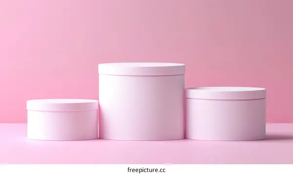 Pink Pastel Geometric Product Display