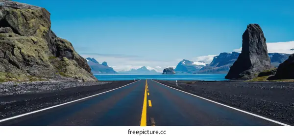 Endless Road Through Majestic Landscape