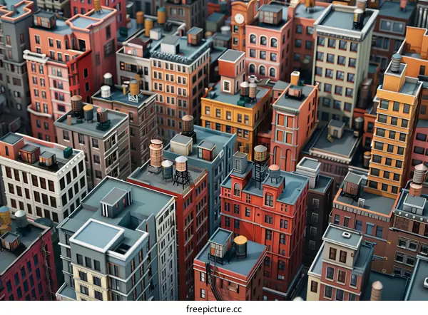 New York City Skyline from Above