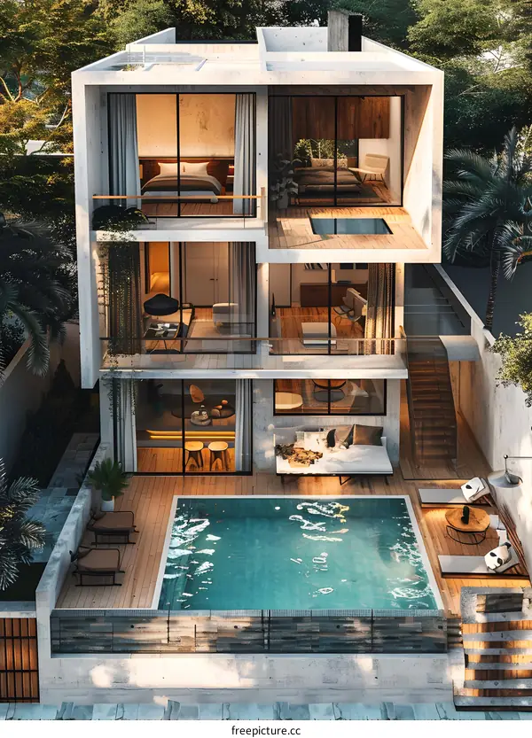 Modern minimalist villa