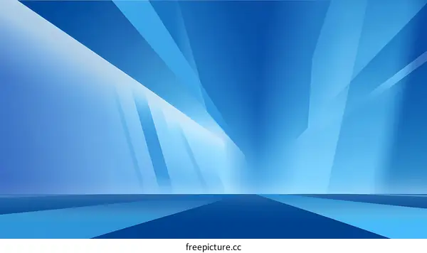Abstract Blue Geometric Background Design
