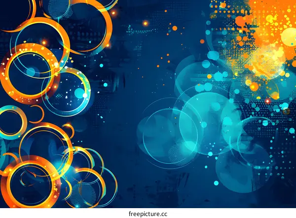 Abstract Background with Circles and Texture