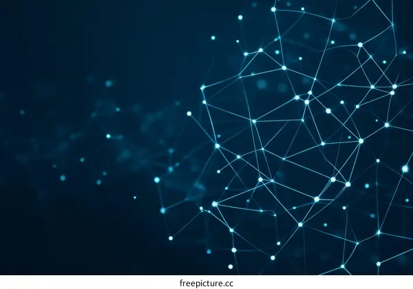 Abstract Network Design Illustration