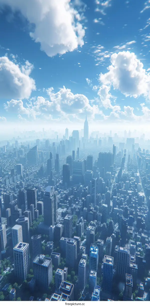 Stunning Panoramic City Skyline at Night