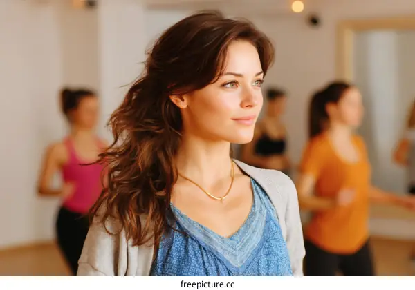 Women Exercising in a Class Studio