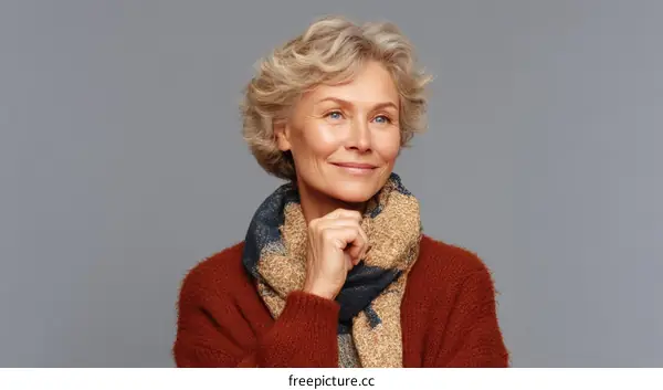 Portrait of a Thoughtful Senior Woman