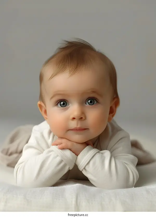 Portrait of a cute baby