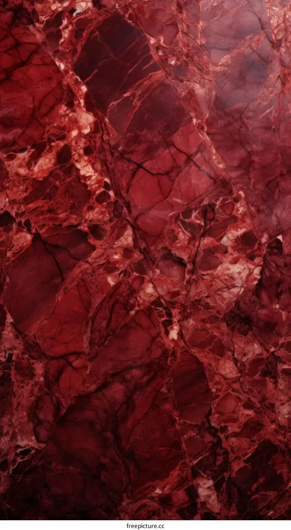 Red marble texture background
