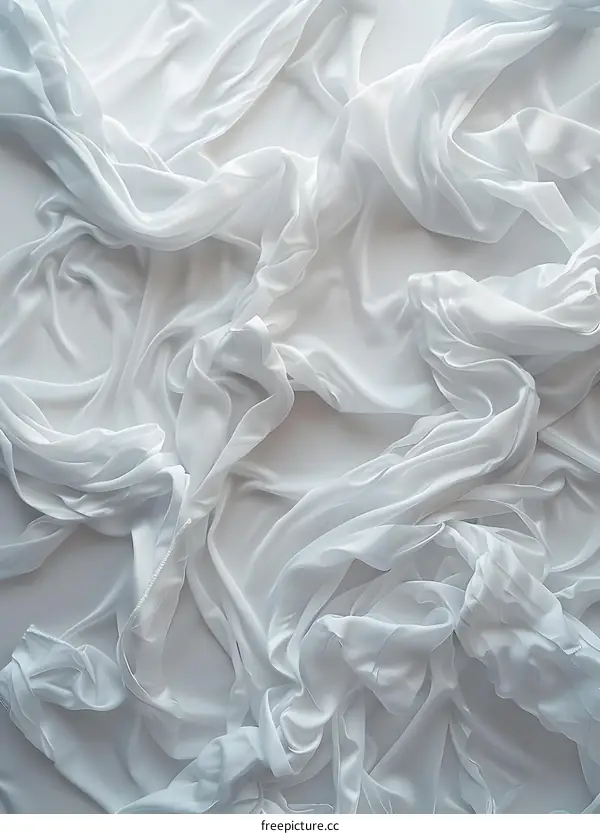 White Fabric Texture Background