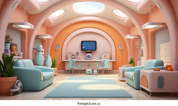 Interior Design of Tomorrow: A Retro-futuristic Vision