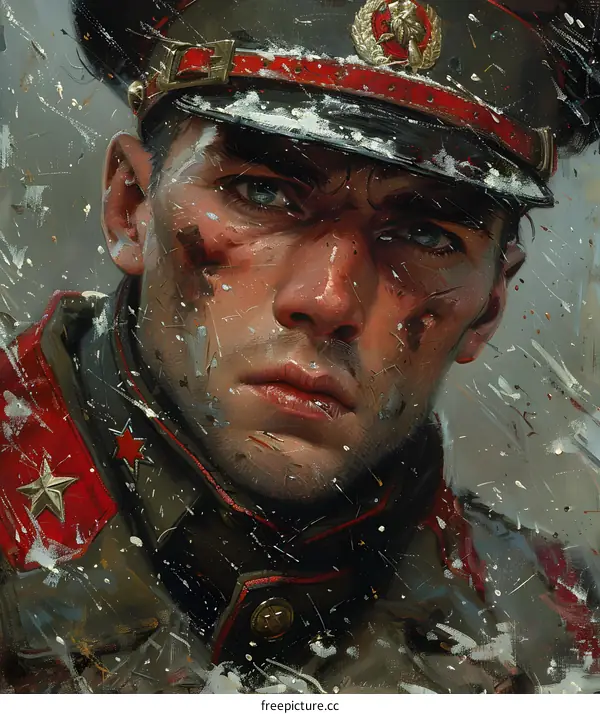 Portrait of a Soviet soldier