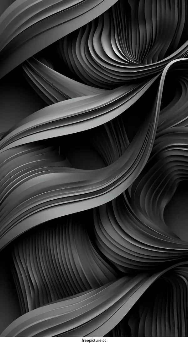Abstract Black and White Swirls