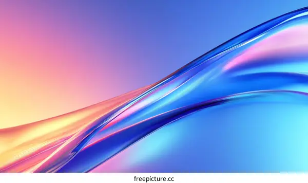 Abstract Colorful Liquid Flowing Design