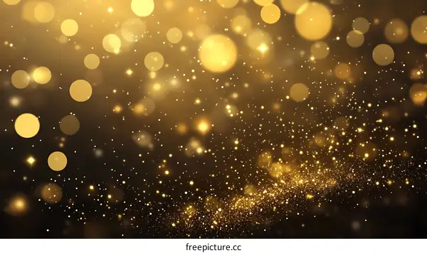 Golden Glitter Abstract Background