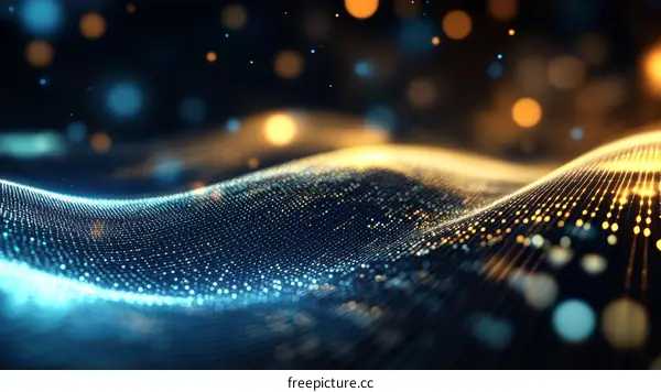 Abstract Digital Wave Design