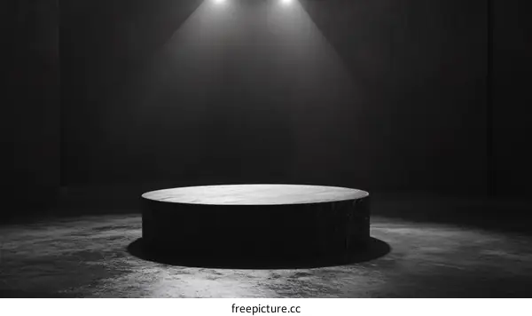 Dark Minimalist Abstract Product Display