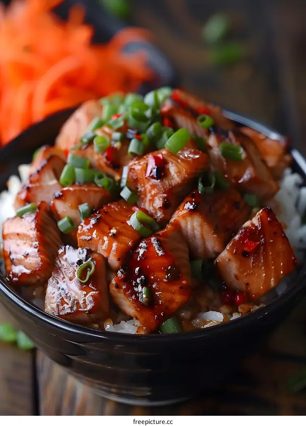 A bowl of delicious Japanese food