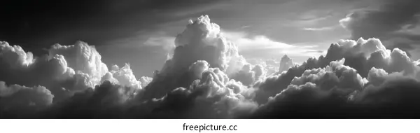 Dramatic Black and White Cloudscape