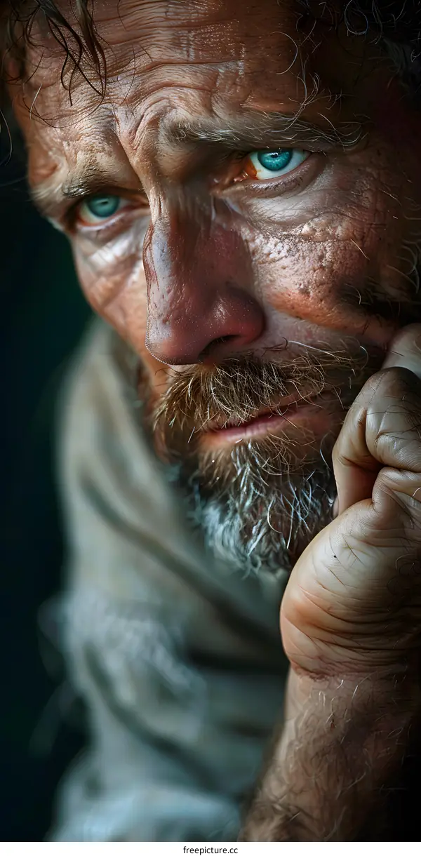 Portrait of a Weathered Man