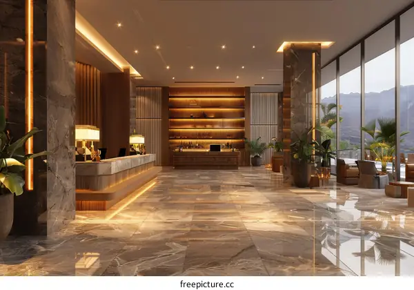 Luxury Hotel Lobby Interior Design