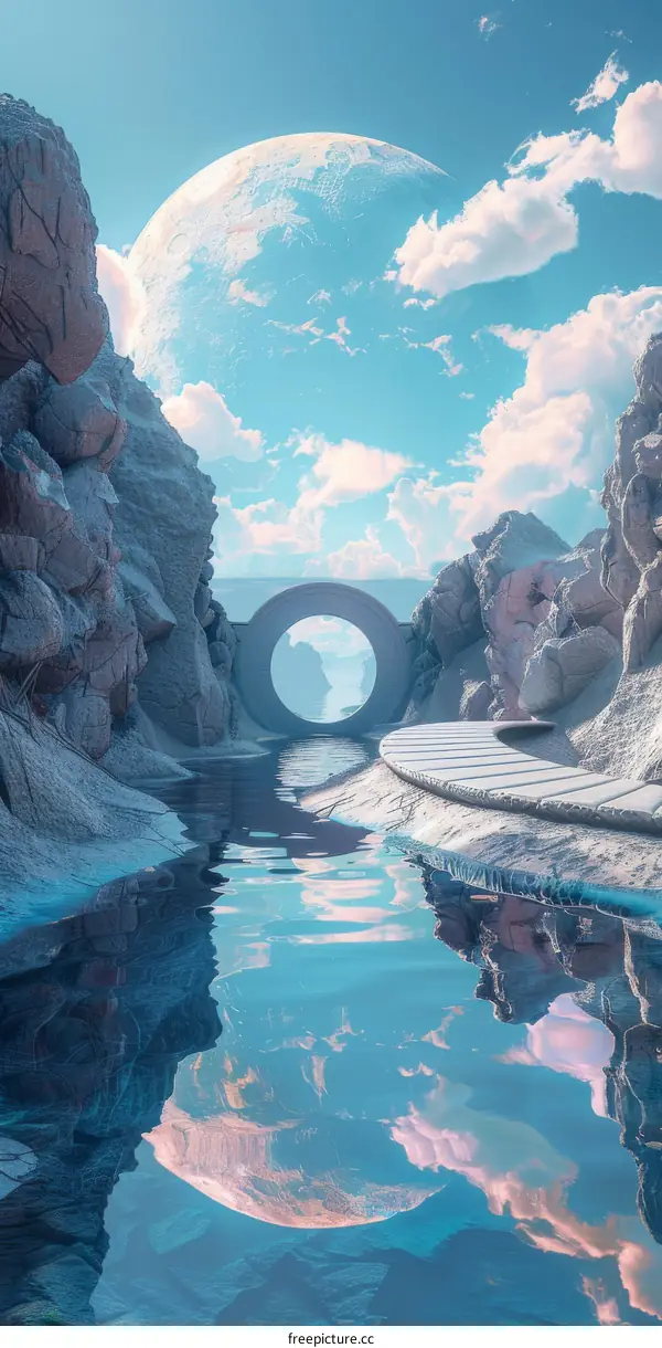 Mystical Portal in a Canyon