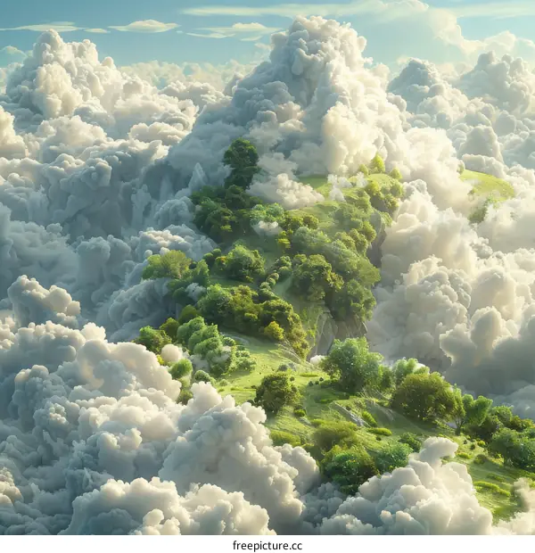 A Cloud-Kissed Paradise of Lush Landscapes