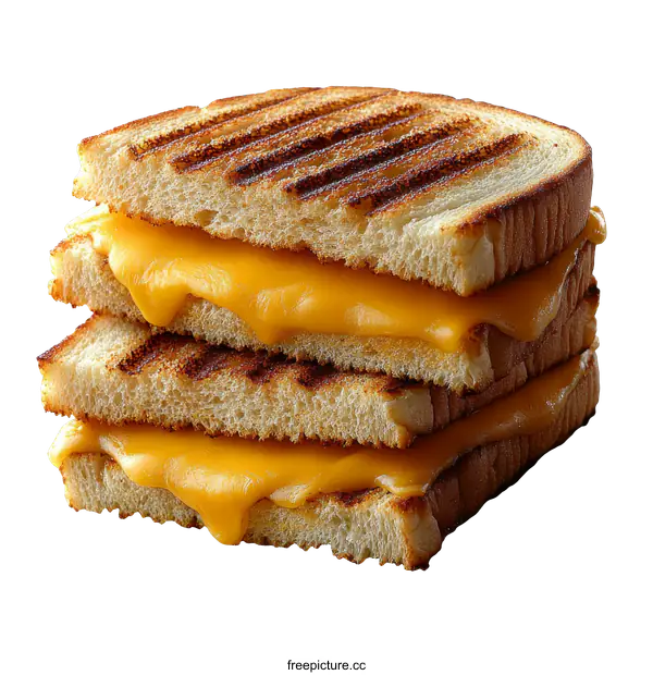 [Transparent Background PNG]Melted Cheese Grilled Sandwich