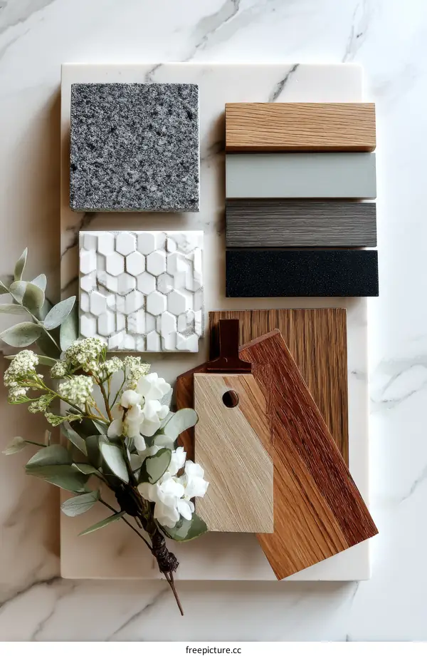 Material Samples for Interior Design Project