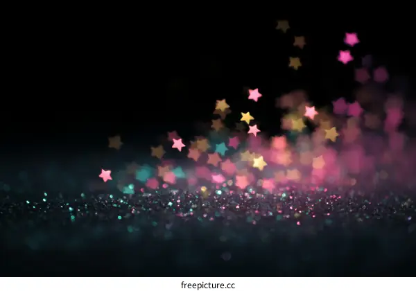 Sparkling Starry Night Background