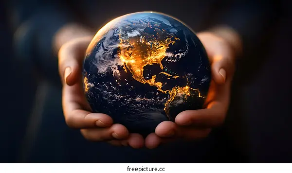 Earth in Hands - Global Unity