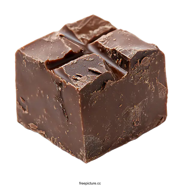 [Transparent Background PNG]Close Up of a Dark Chocolate Bar