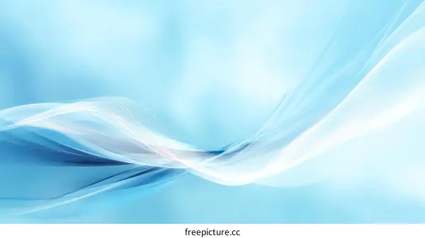 Abstract Light Blue Wave Background Design