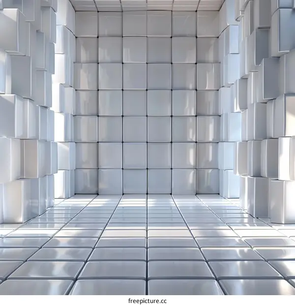 Minimalist White Cube Room Interior Design