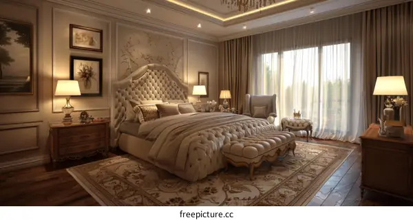 European-style bedroom renderings