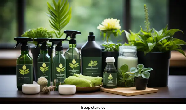 Eco-Friendly Cleaning with Green Plants