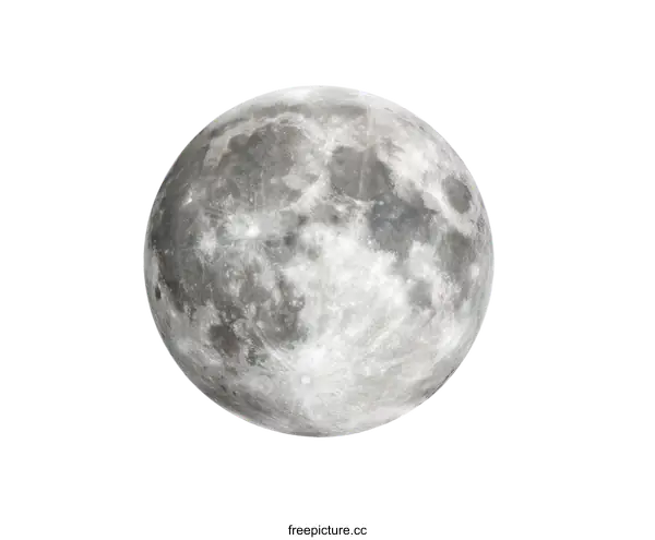 [Transparent Background PNG]Full Moon in the Night Sky