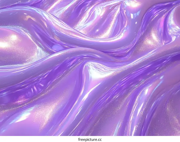 Abstract Liquid Purple Holographic Texture Background