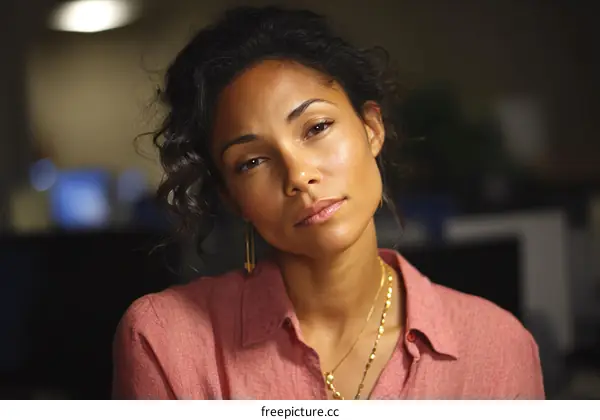Closeup Portrait of a Woman
