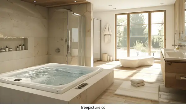 Modern Luxury Spa Bathroom Interior Design