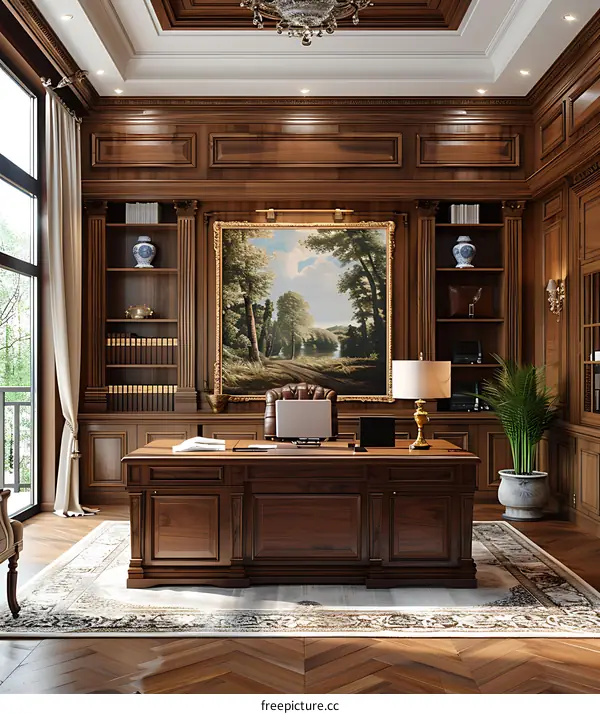 Luxurious Retro Style Study